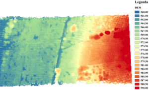 fig. 2. Raster DEM 